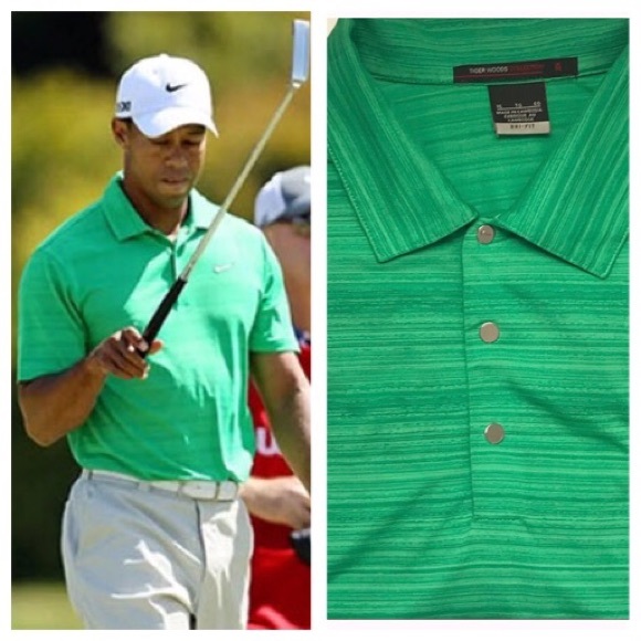tiger woods green polo